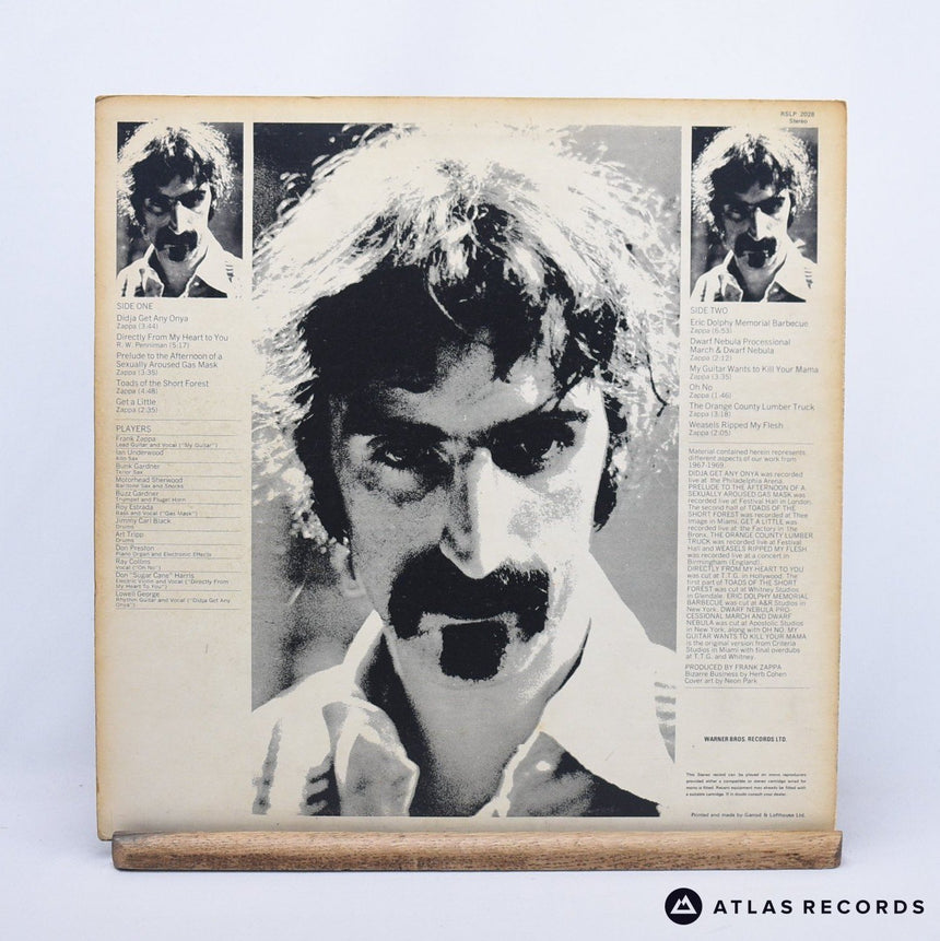 The Mothers - Weasels Ripped My Flesh - 180G LP Vinyl Record - VG+/EX