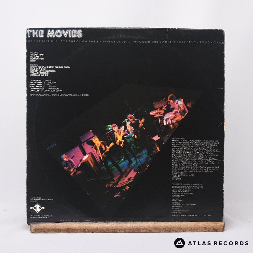 The Movies - Bullets Through The Barrier - LP Vinyl Record - VG+/NM