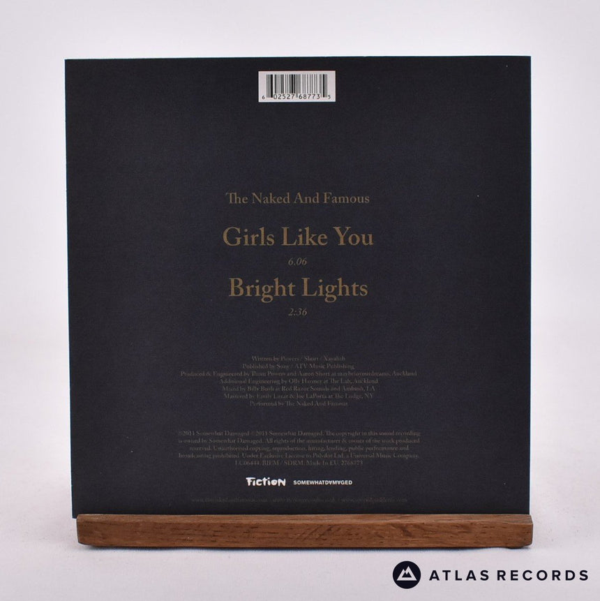 The Naked And Famous - Girls Like You - Clear 7" Vinyl Record - NM/NM