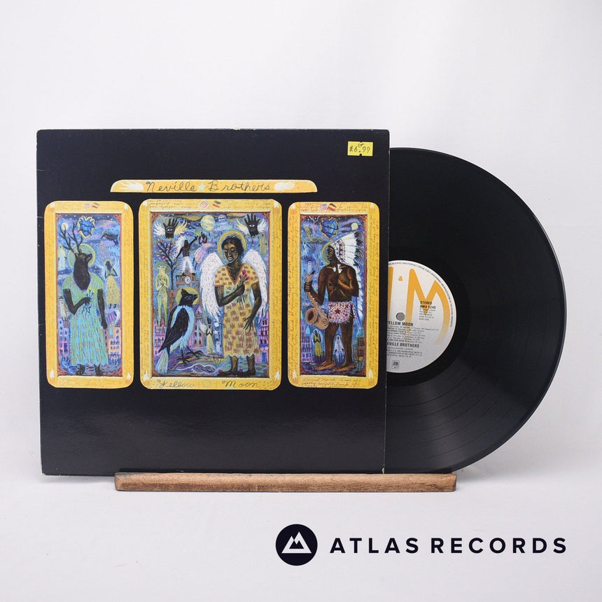 The Neville Brothers Yellow Moon LP Vinyl Record - Front Cover & Record