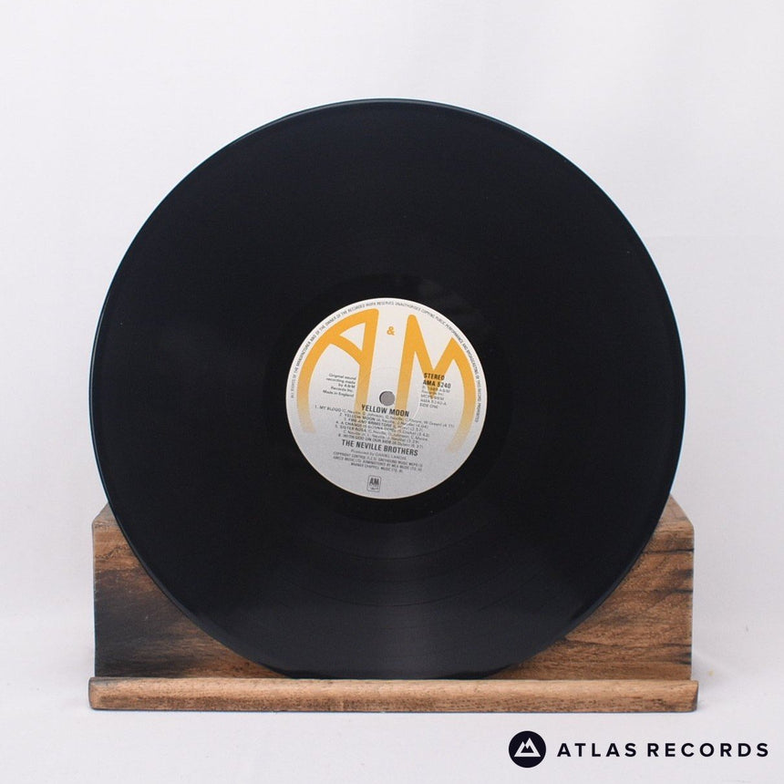 The Neville Brothers - Yellow Moon - Misprint LP Vinyl Record - VG+/EX