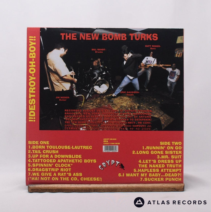The New Bomb Turks - !!Destroy-Oh-Boy!! - Insert LP Vinyl Record - EX/EX