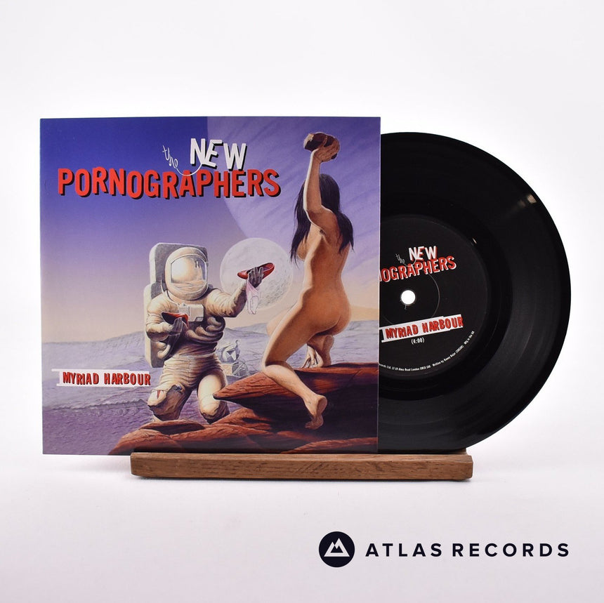 The New Pornographers Myriad Harbour 7" Vinyl Record - Front Cover & Record