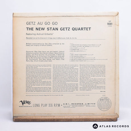 The New Stan Getz Quartet - Getz Au Go Go - LP Vinyl Record - VG+/EX