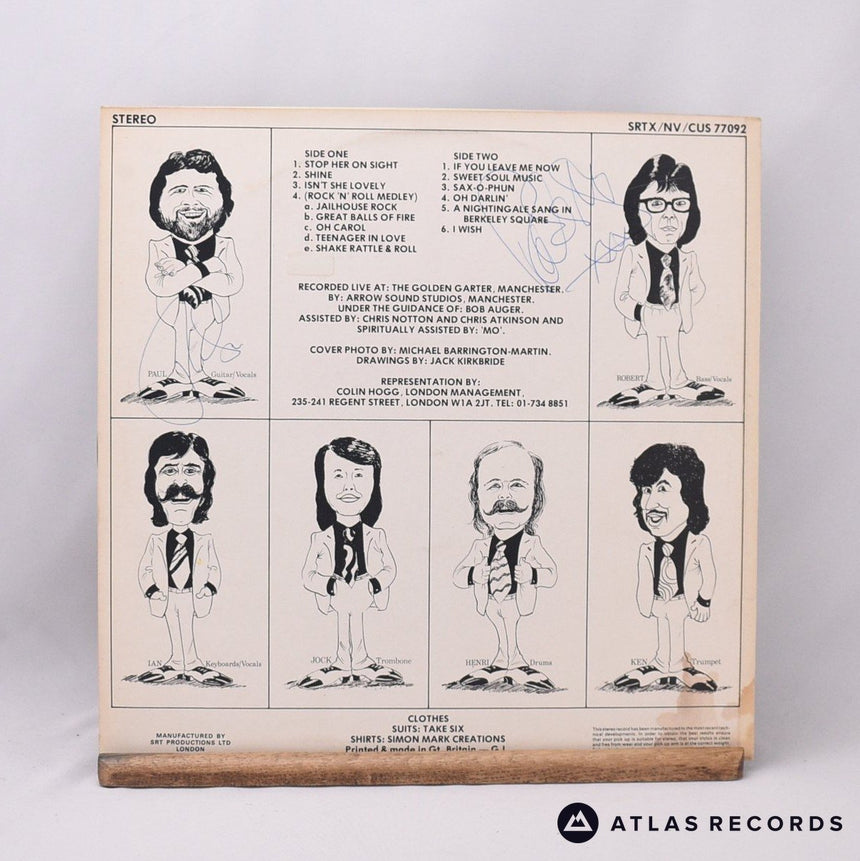 The New Vaudeville Band - Live Vaudeville - Signed LP Vinyl Record - VG/EX