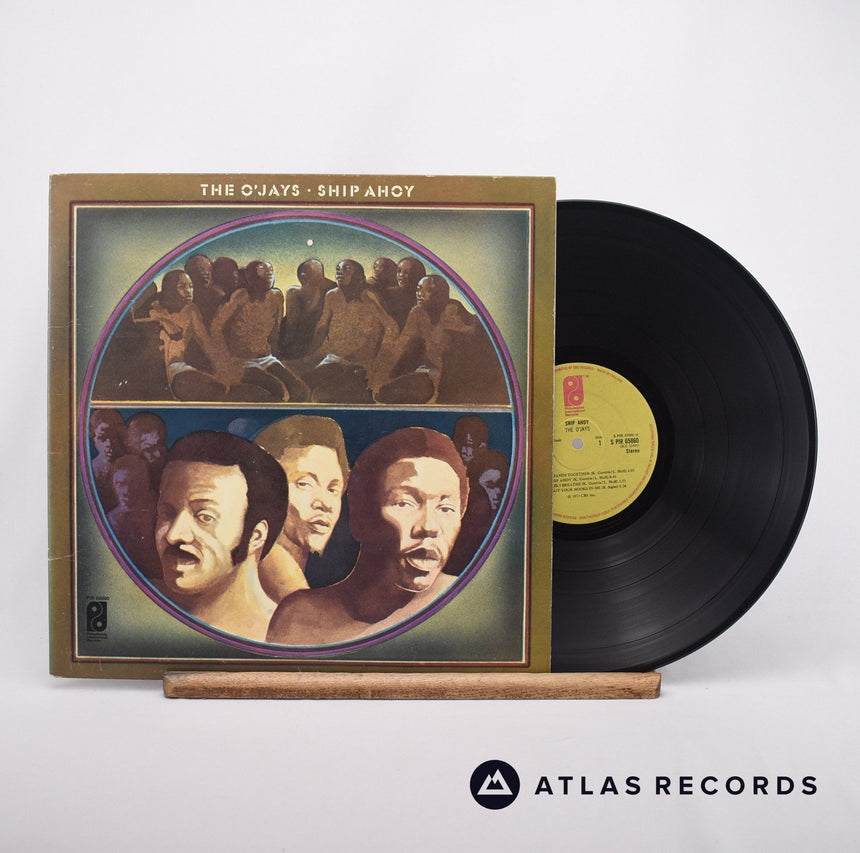 The O'Jays Ship Ahoy LP Vinyl Record - Front Cover & Record