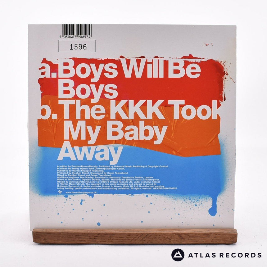 The Ordinary Boys - Boys Will Be Boys - White Numbered 7" Vinyl Record - NM/NM