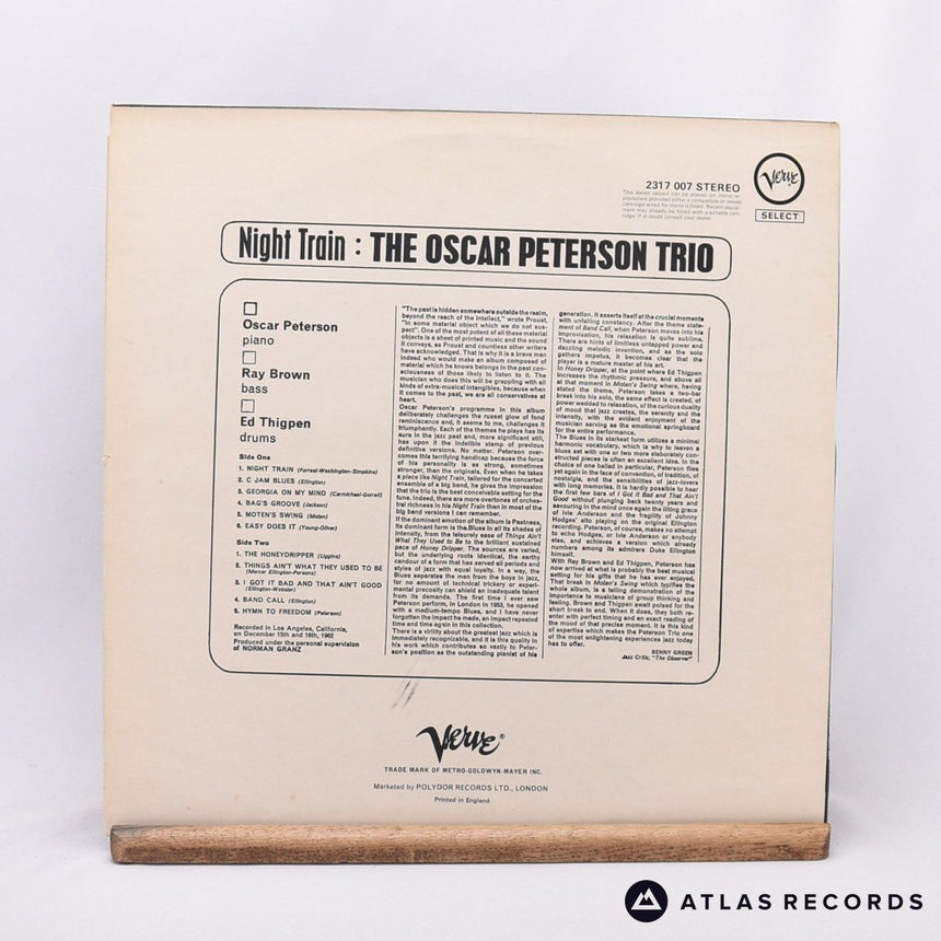 The Oscar Peterson Trio - Night Train - Reissue LP Vinyl Record - VG+/EX