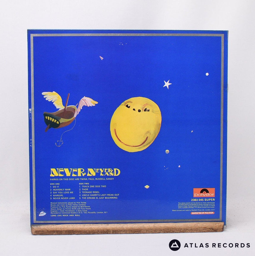 The Pink Fairies - Never Neverland - LP Vinyl Record - EX/EX