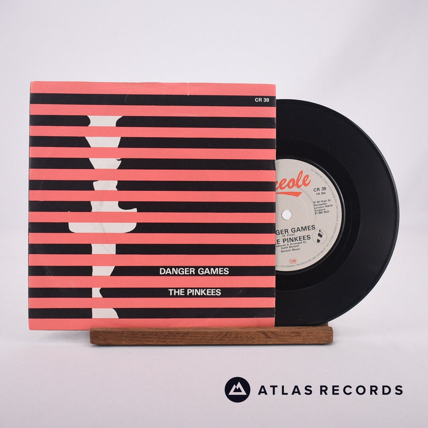 The Pinkees Danger Games 7" Vinyl Record - Front Cover & Record