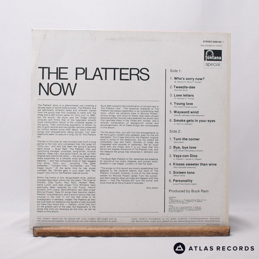 The Platters - The Platters Now - LP Vinyl Record - VG+/EX