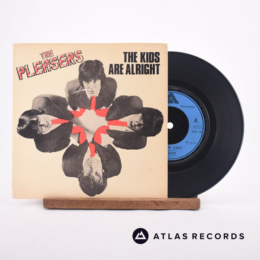 The Pleasers The Kids Are Alright 7" Vinyl Record - Front Cover & Record