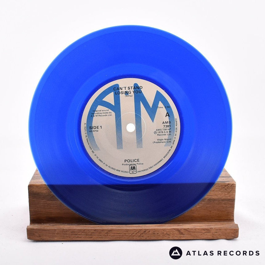 The Police - Can't Stand Losing You - Blue 7" Vinyl Record - EX/VG+