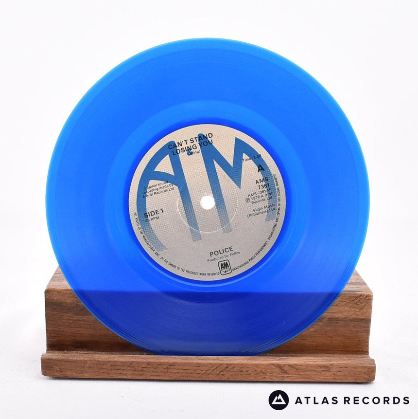 The Police - Can't Stand Losing You - Blue 7" Vinyl Record - VG+/VG+