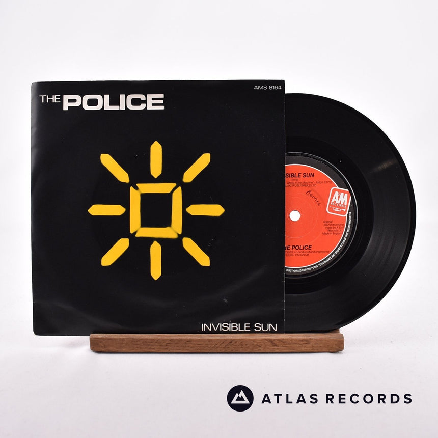 The Police Invisible Sun 7" Vinyl Record - Front Cover & Record