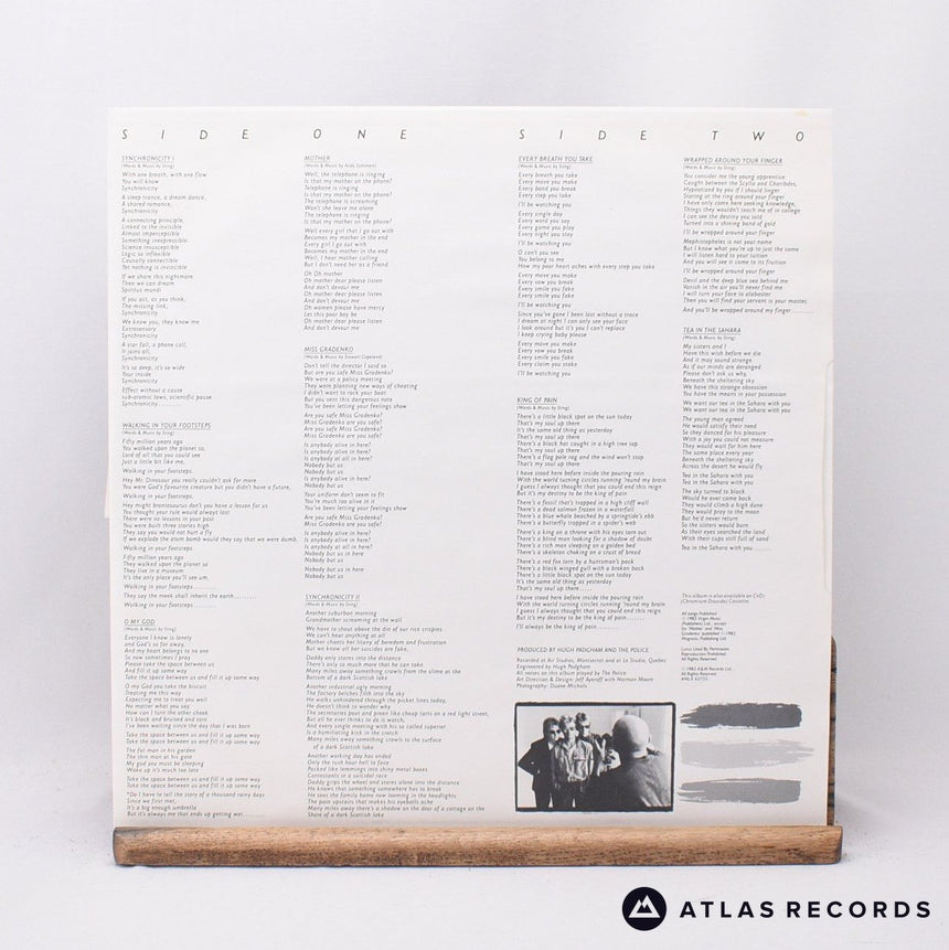 The Police - Synchronicity - Insert A2 B6 LP Vinyl Record - EX/EX