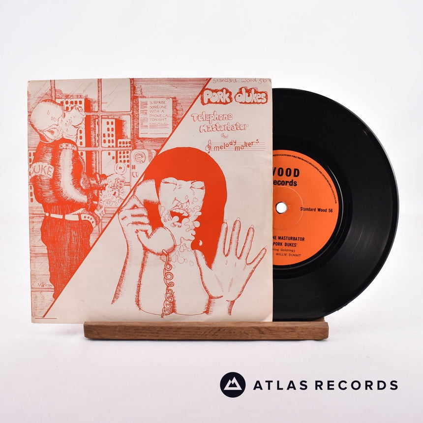 The Pork Dukes Telephone Masturbator 7" Vinyl Record - Front Cover & Record