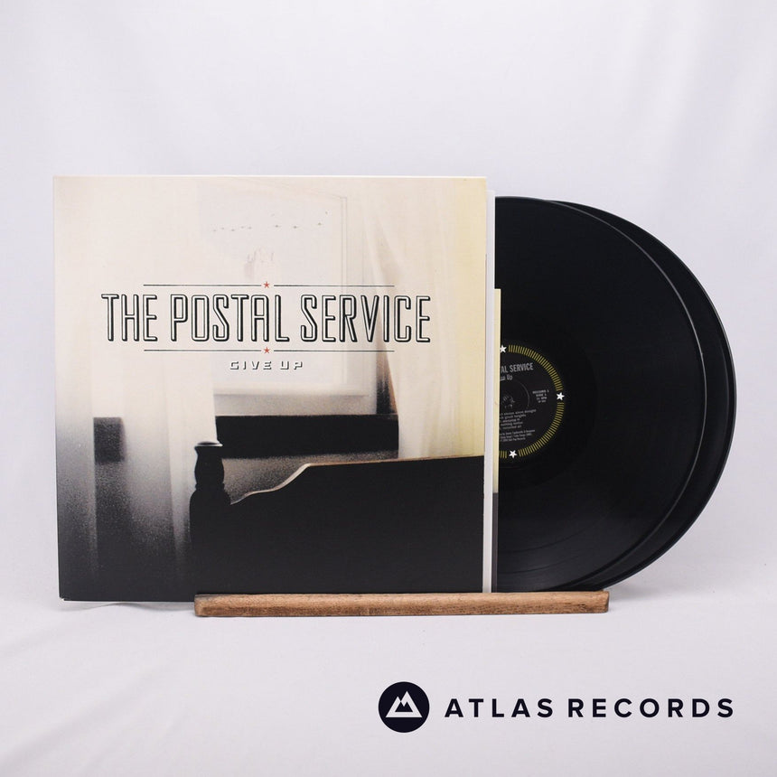 The Postal Service Give Up 2 x LP Vinyl Record - Front Cover & Record