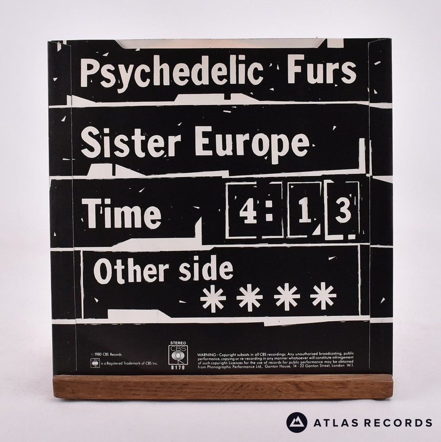 The Psychedelic Furs - Sister Europe - 7" Vinyl Record - EX/EX