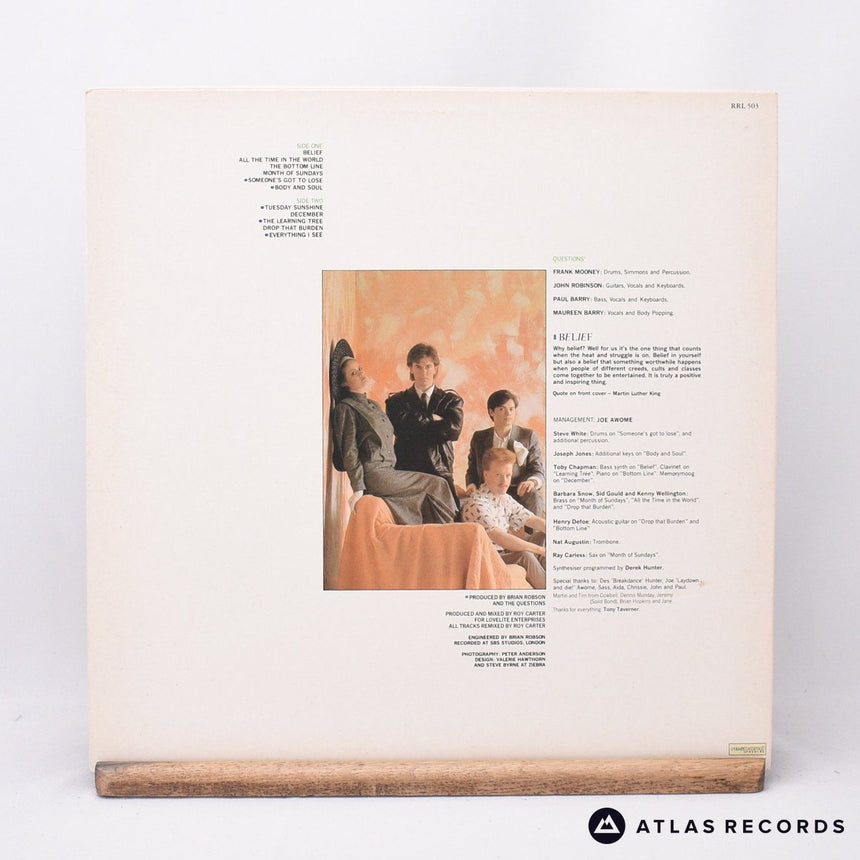 The Questions - Belief - LP Vinyl Record - VG+/EX