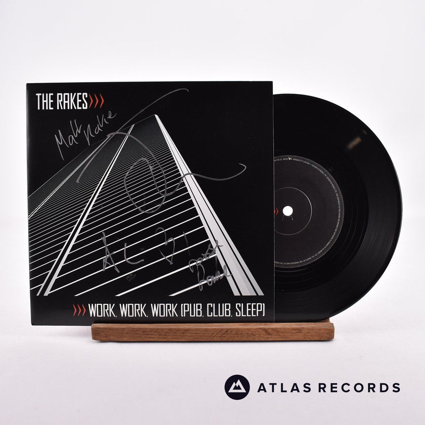 The Rakes Work, Work, Work 7" Vinyl Record - Front Cover & Record