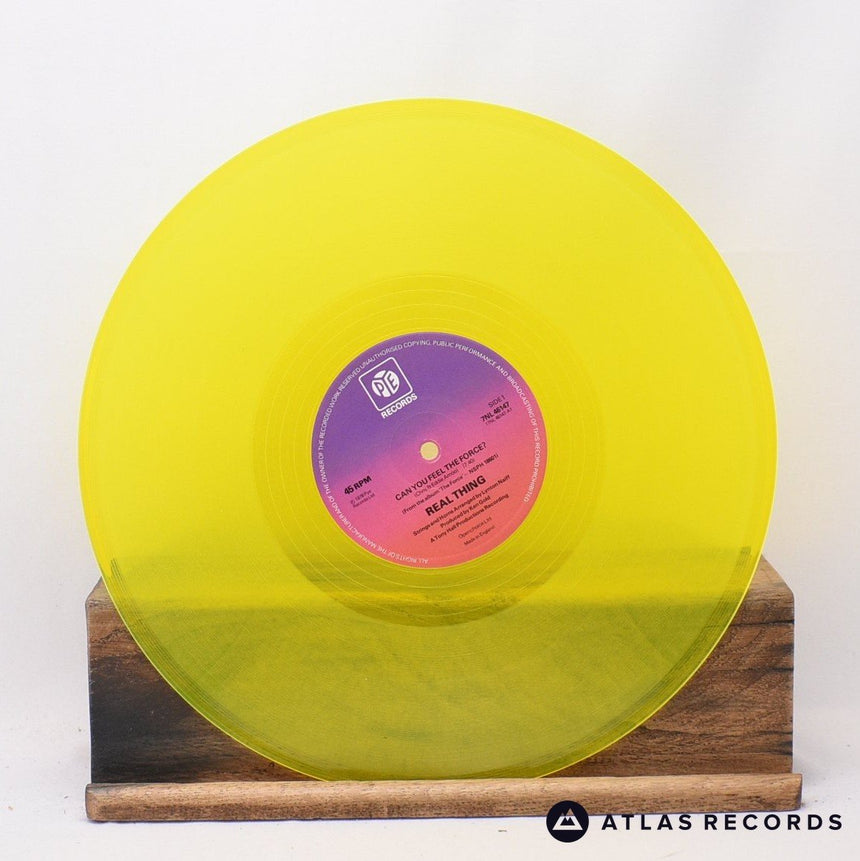 The Real Thing - Can You Feel The Force? - Yellow 12" Vinyl Record - VG+/NM