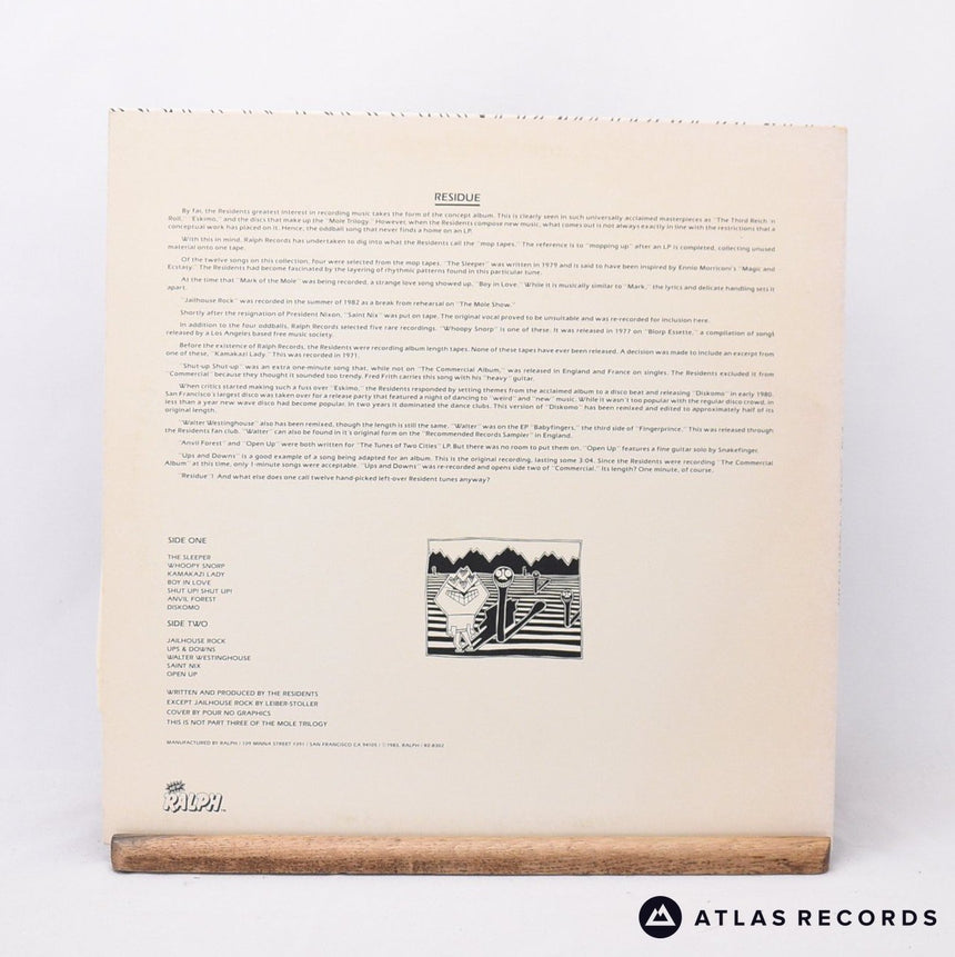 The Residents - Residue Of The Residents - LP Vinyl Record - EX/VG+