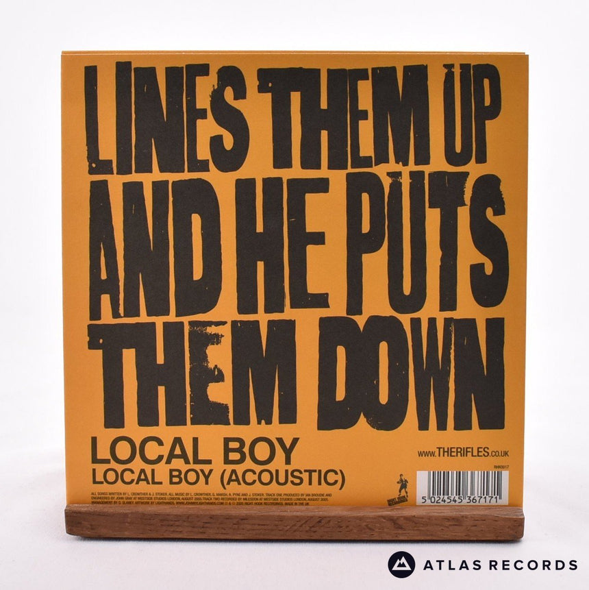The Rifles - Local Boy - Limited Edition Signed 7" Vinyl Record - NM/NM