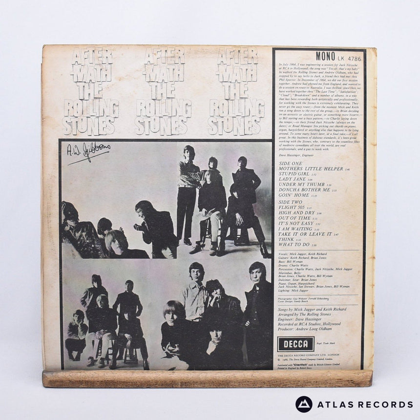 The Rolling Stones - Aftermath - Mono 1B 1A LP Vinyl Record - VG+/VG+