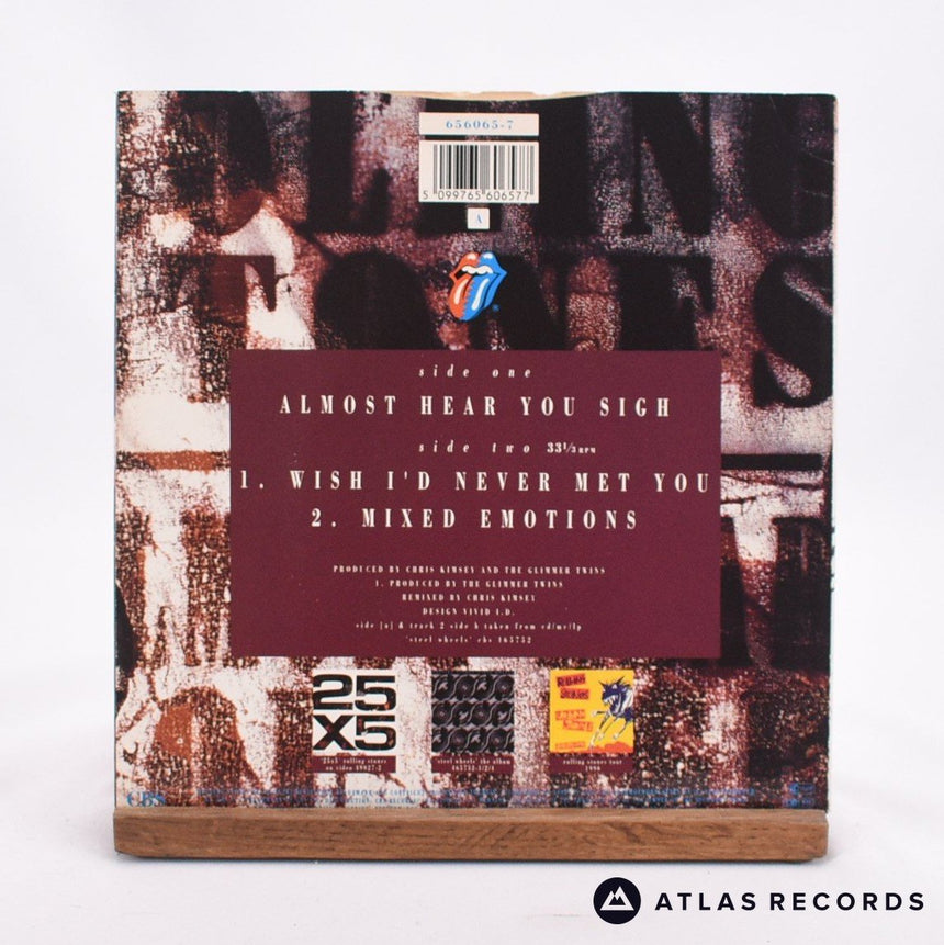 The Rolling Stones - Almost Hear You Sigh - 7" Vinyl Record - EX/EX