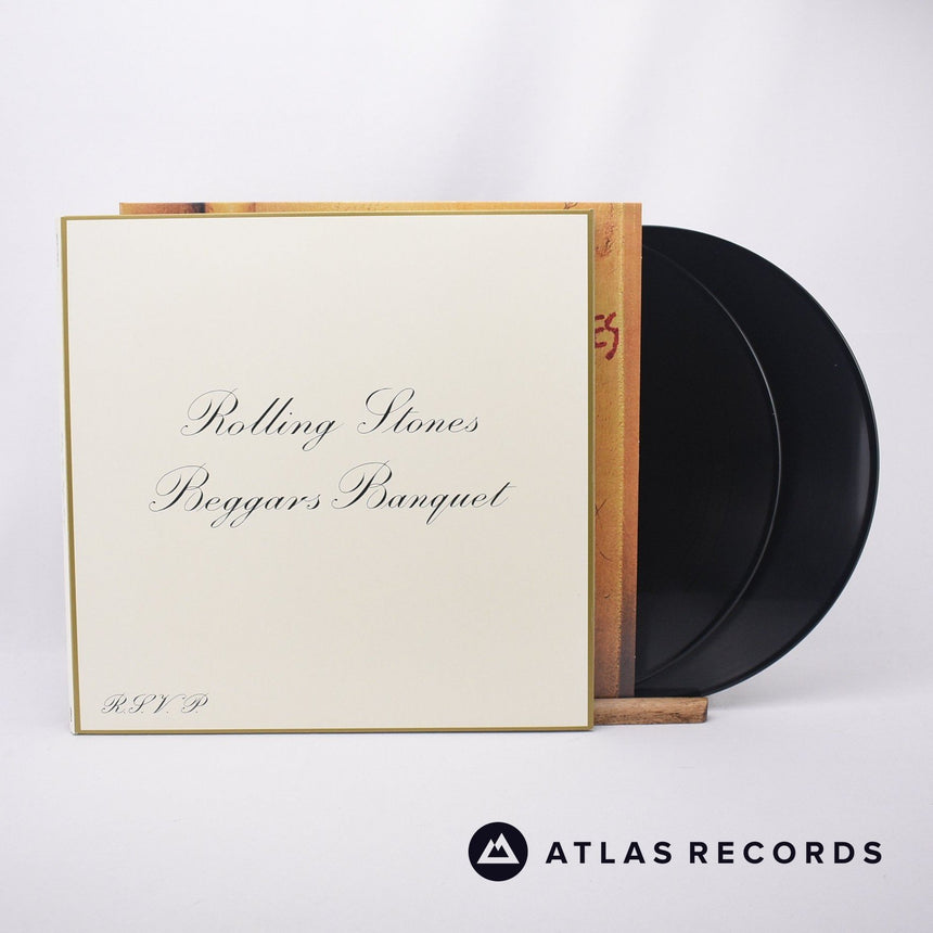 The Rolling Stones Beggars Banquet LP + 12" Vinyl Record - Front Cover & Record
