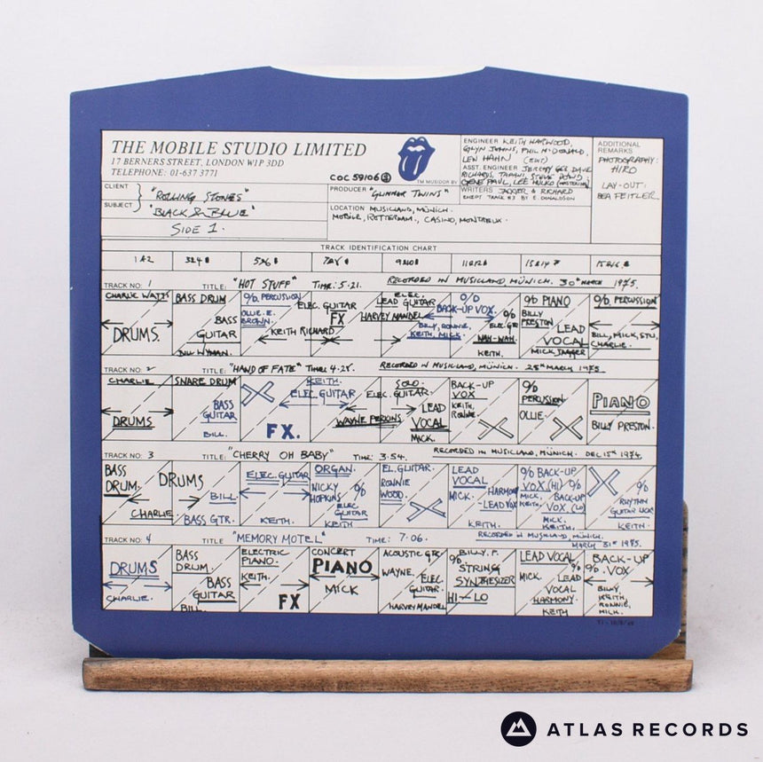 The Rolling Stones - Black And Blue - Die-Cut Sleeve LP Vinyl Record - EX/EX