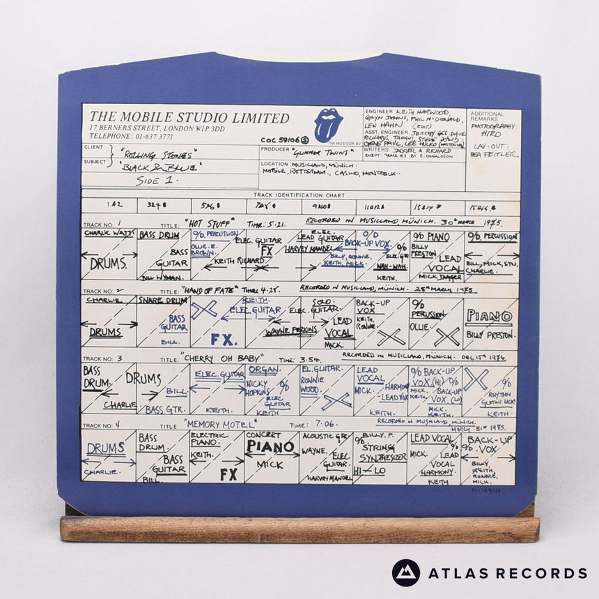 The Rolling Stones - Black And Blue - A2 B2 LP Vinyl Record - VG+/EX