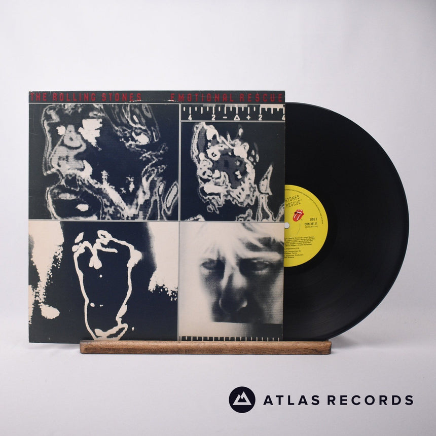 The Rolling Stones Emotional Rescue LP Vinyl Record - Front Cover & Record