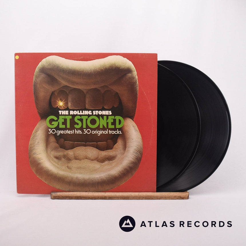 The Rolling Stones Get Stoned - The Rolling Stones 30 Greatest Hits 2 x LP Vinyl Record - Front Cover & Record