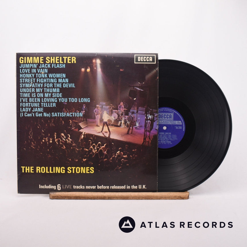 The Rolling Stones Gimme Shelter LP Vinyl Record - Front Cover & Record