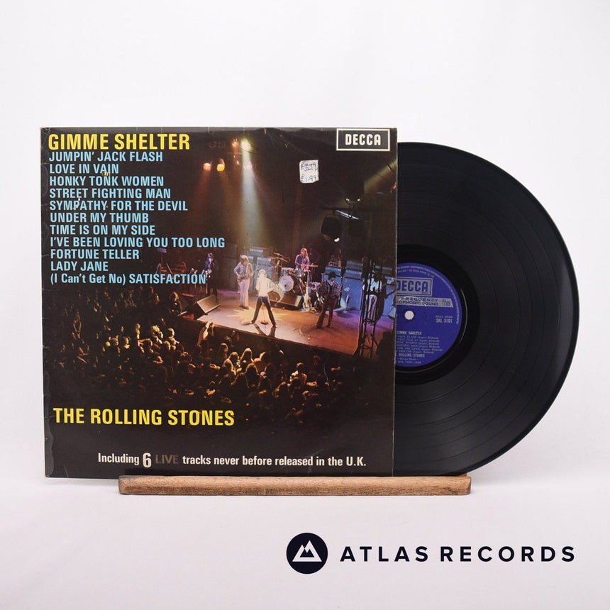 The Rolling Stones Gimme Shelter LP Vinyl Record - Front Cover & Record