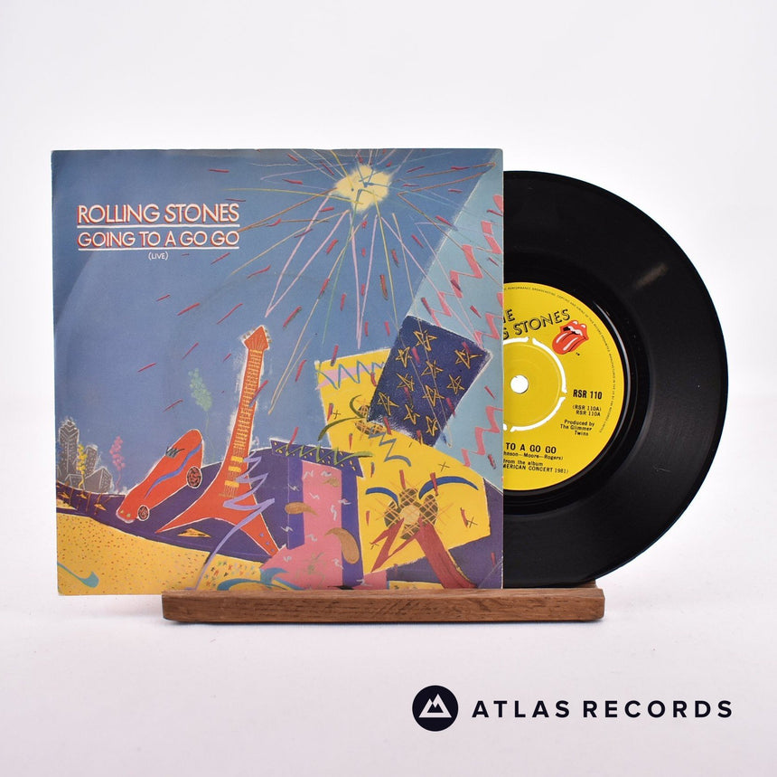 The Rolling Stones Going To A Go Go 7" Vinyl Record - Front Cover & Record