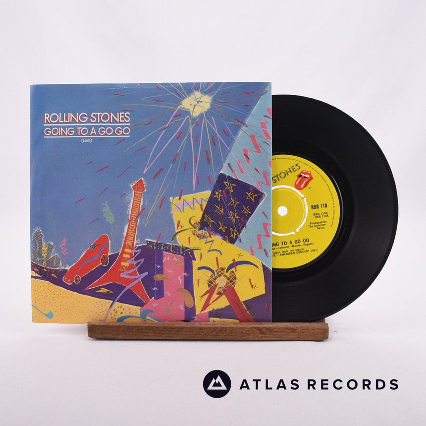 The Rolling Stones Going To A Go Go 7" Vinyl Record - Front Cover & Record