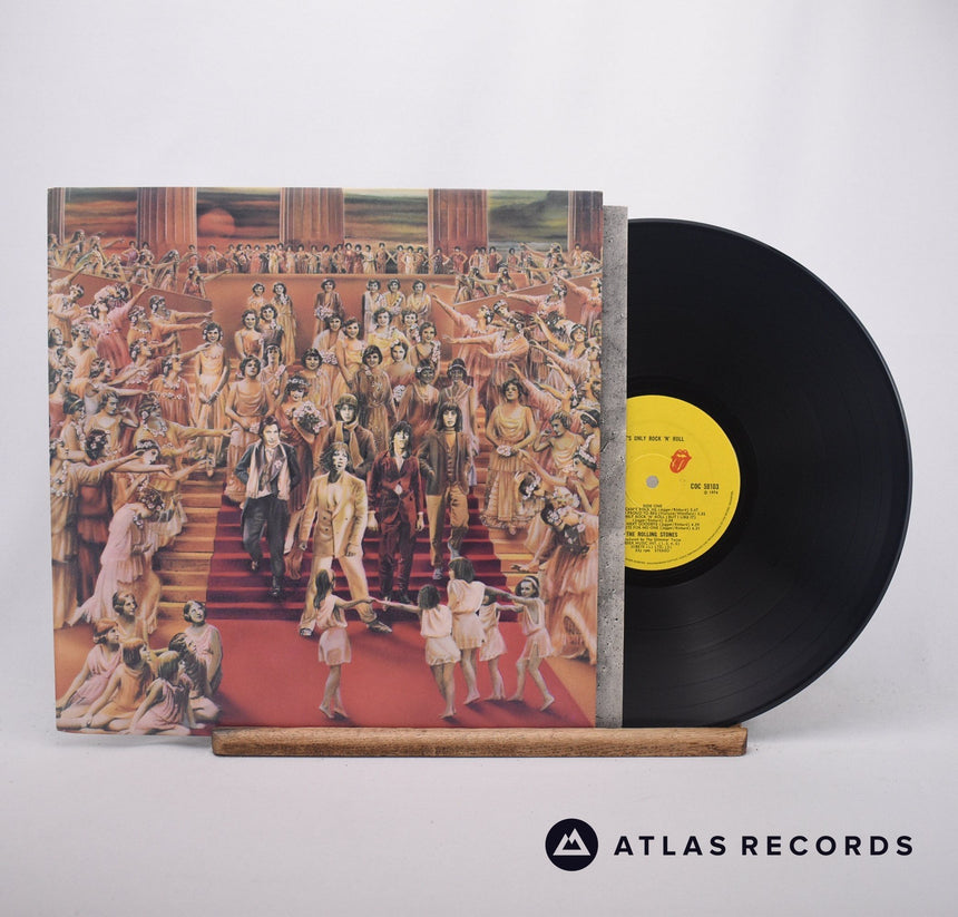 The Rolling Stones It's Only Rock 'N Roll LP Vinyl Record - Front Cover & Record