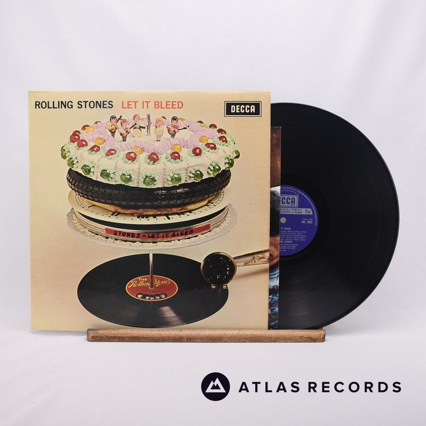 The Rolling Stones Let It Bleed LP Vinyl Record - Front Cover & Record