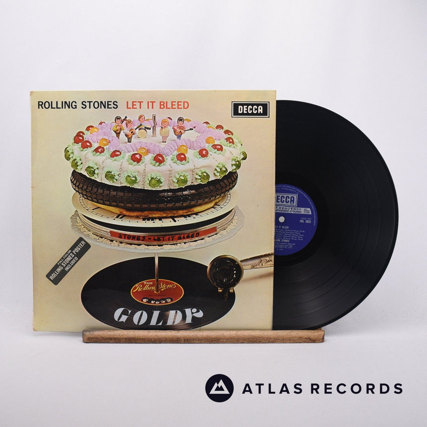 The Rolling Stones Let It Bleed LP Vinyl Record - Front Cover & Record