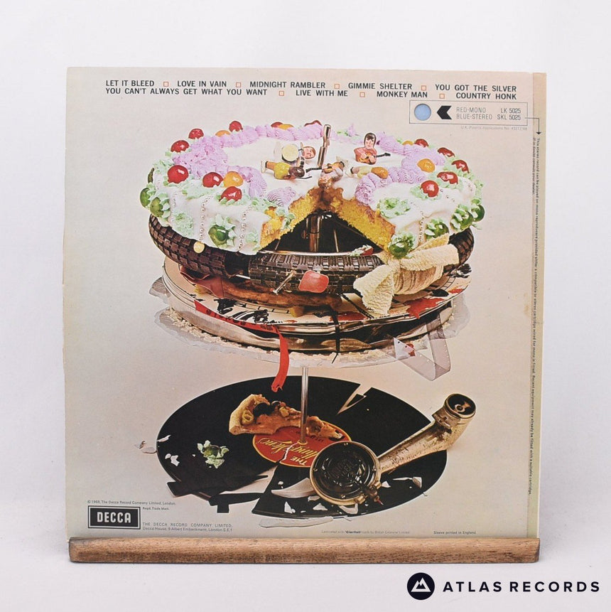 The Rolling Stones - Let It Bleed - Poster LP Vinyl Record - EX/EX