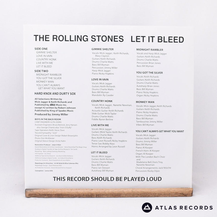The Rolling Stones - Let It Bleed - 180G 1A 1B LP Vinyl Record - EX/VG+