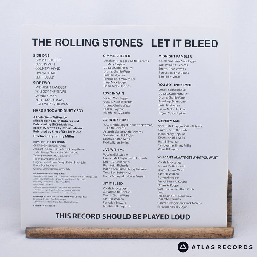 The Rolling Stones - Let It Bleed - 180G LP Vinyl Record - EX/NM