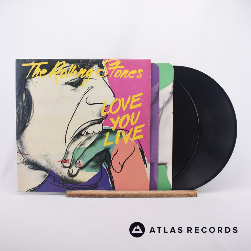 The Rolling Stones Love You Live 2 x LP Vinyl Record - Front Cover & Record