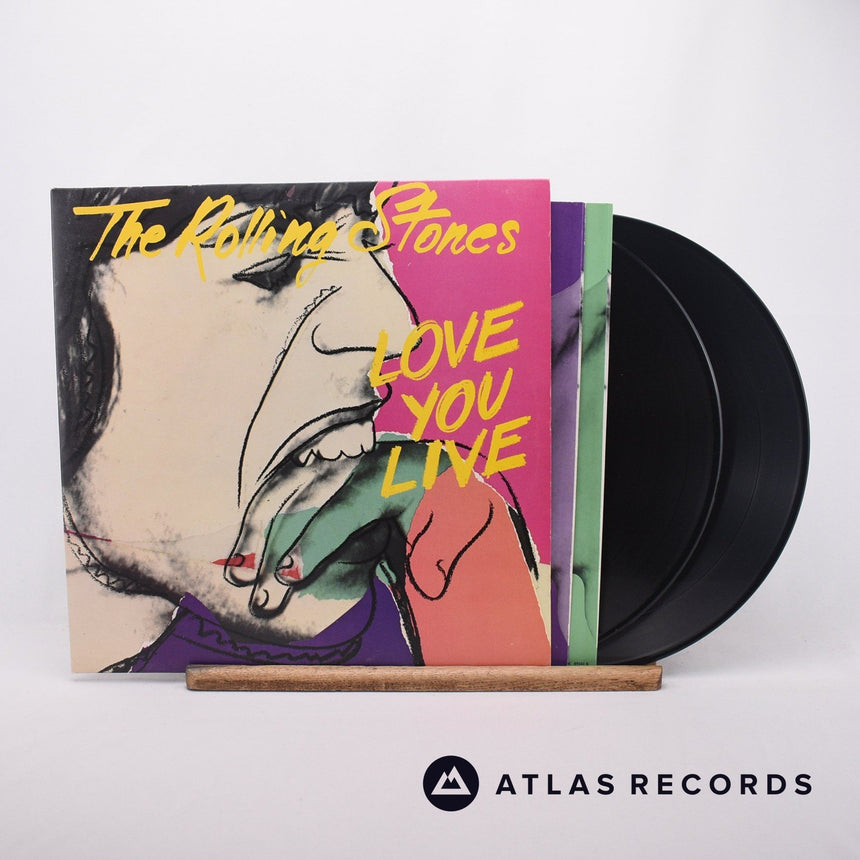 The Rolling Stones Love You Live 2 x LP Vinyl Record - Front Cover & Record