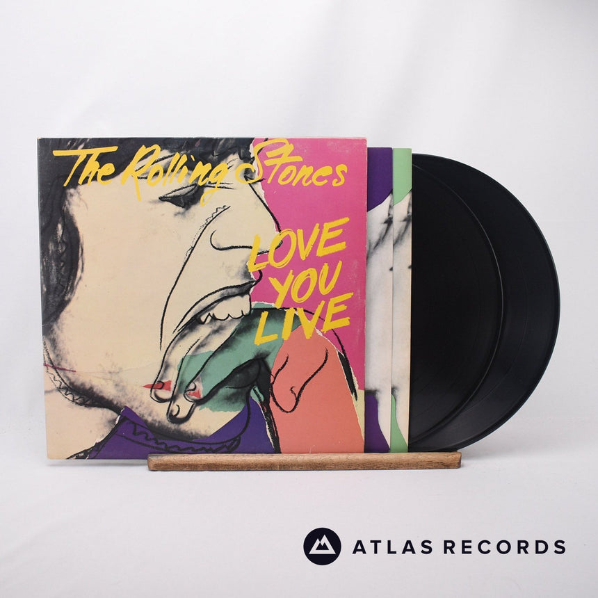 The Rolling Stones Love You Live 2 x LP Vinyl Record - Front Cover & Record