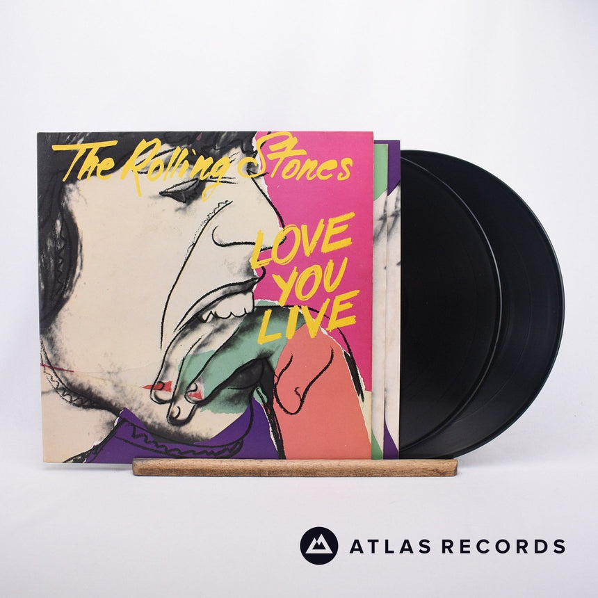 The Rolling Stones Love You Live 2 x LP Vinyl Record - Front Cover & Record