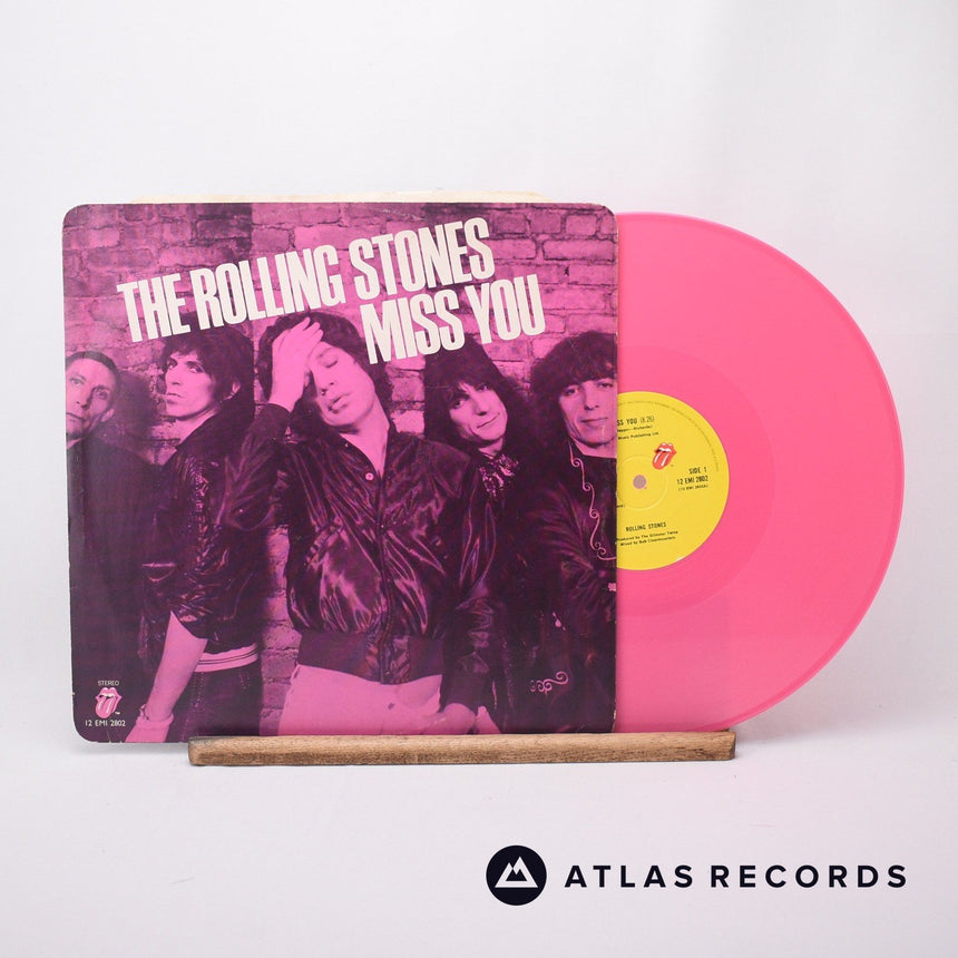 The Rolling Stones Miss You 12" Vinyl Record - Front Cover & Record